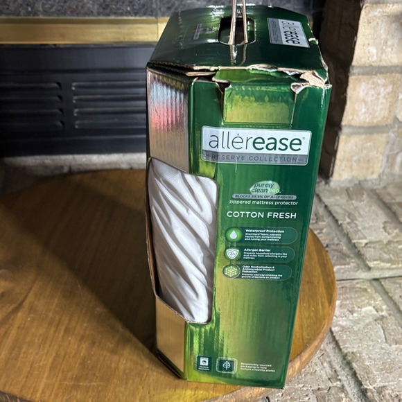 Allerease Full Cotton Fresh Waterproof Allergen Barrier Mattress Protector NEW - Picture 9 of 9